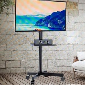 Rolling TV Cart with locking wheels